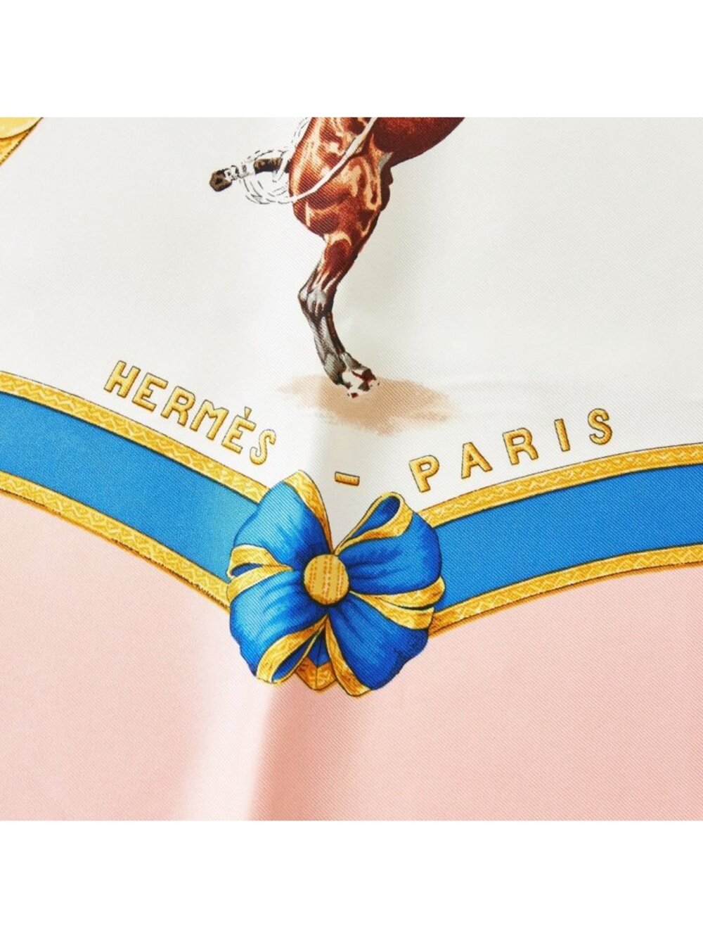 Hermes Silk Scarf Carre 90 Ecole Francaise D'equitation Les General L'hotte 1987 - Picture 3 of 4